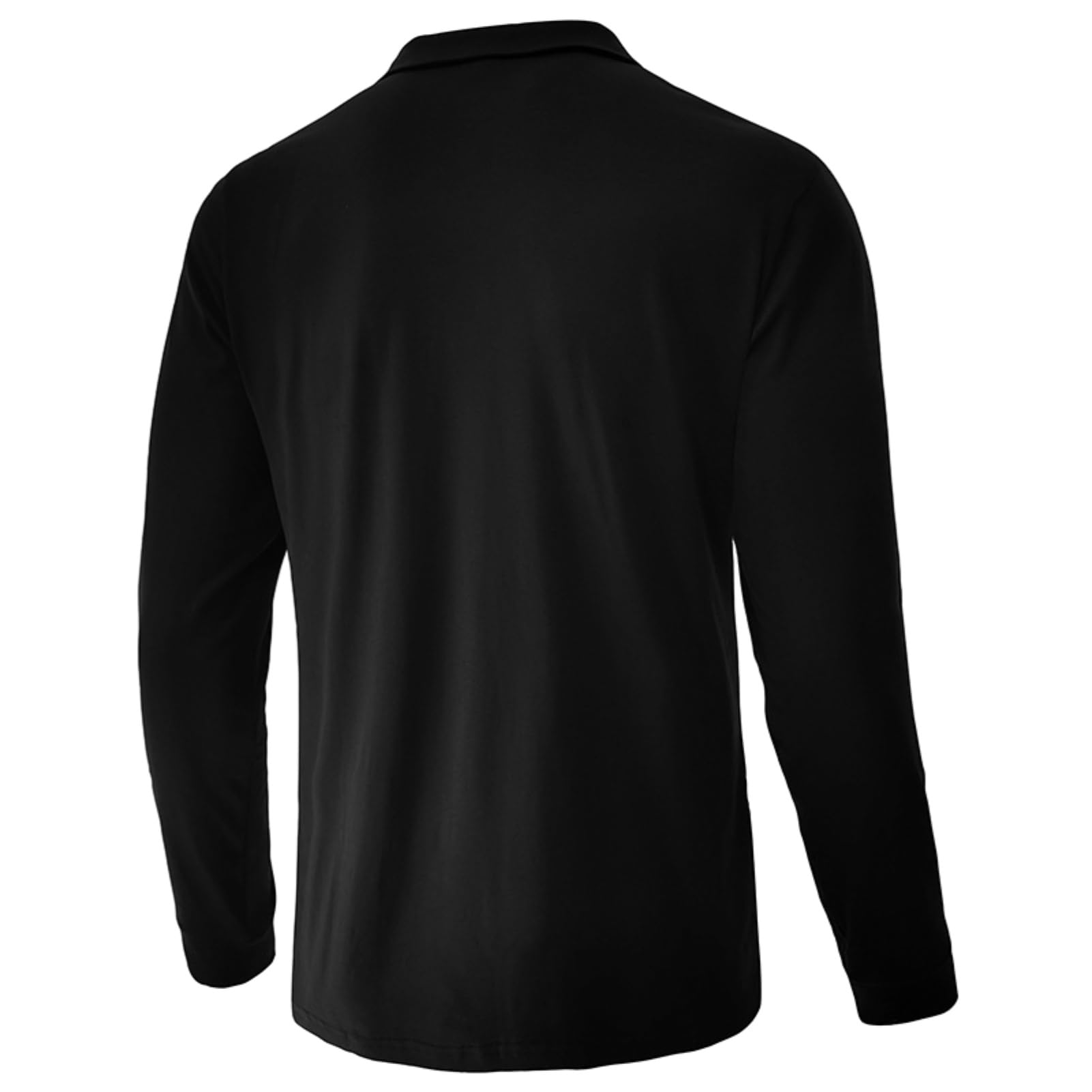 Ryehack Polos 1/4 Cremallera Hombres Casual Manga Larga Tops Camiseta Raglan Camiseta Golf Regular Fit S-2XL