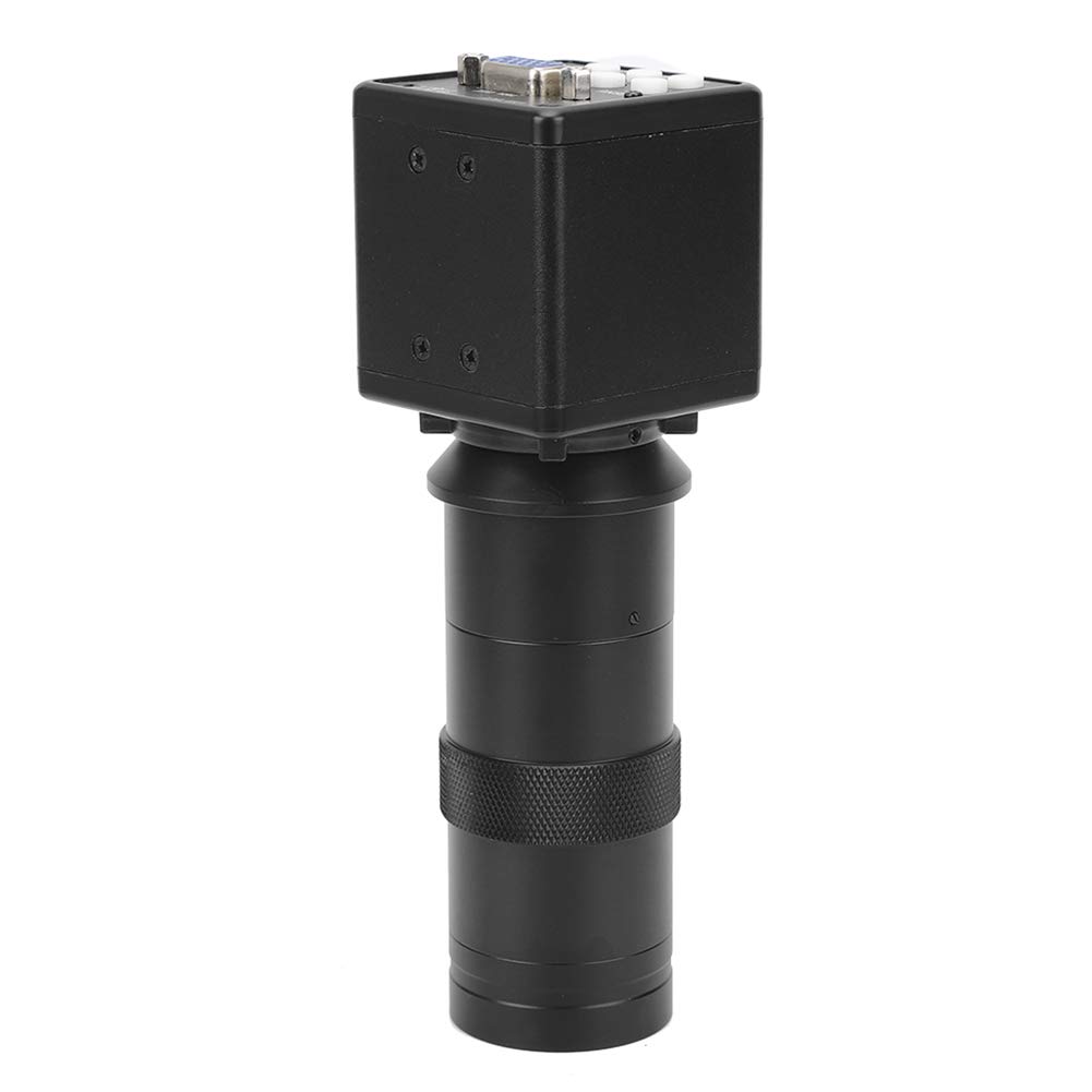 Fafeicy Przemysłowa Kamera Mikroskopowa o Rozdzielczości 2 MP z Obiektywem Zoom C Mount do Wyświetlania Obrazu na żywo na Monitorze VGA (wtyczka UE 100-240V)