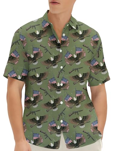 Hawaiian Shirt for Men Summer Funny Short Sleeve Button Down Shirts Gifts3
