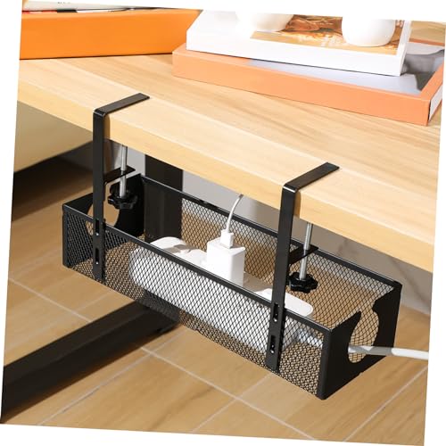 Organizador de Escritorio Accesorios Caja para Manejo de Cables Bajo Escritorio Soporte Resistente en Acero al Carbono miniatura 5