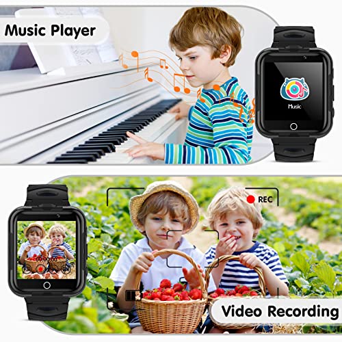 Goodatech GDY32 Smart Watch For Kids 4-12 Years Boys Girls, 24 Puzzle Games, Phone Call Sos, Front Andtop Cameras,Video Mp3 Music Player Calendar Stopwatch Timer Alarm Clock thumb #6