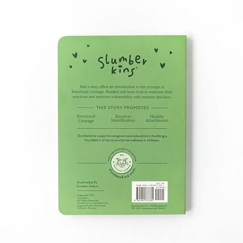 Slumberkins 14" Kin & Board Book | Promotes Emotional Courage, Resilience & Empathy | Social Emotional Tools For Ages 0+ (Ibex Kin & Board Book) #TOP3