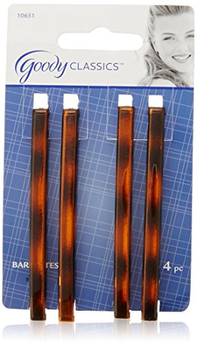 Goody Womens Classic 3" Mock Tort Staytight Barrettes - 4 Pc - 2 Packs