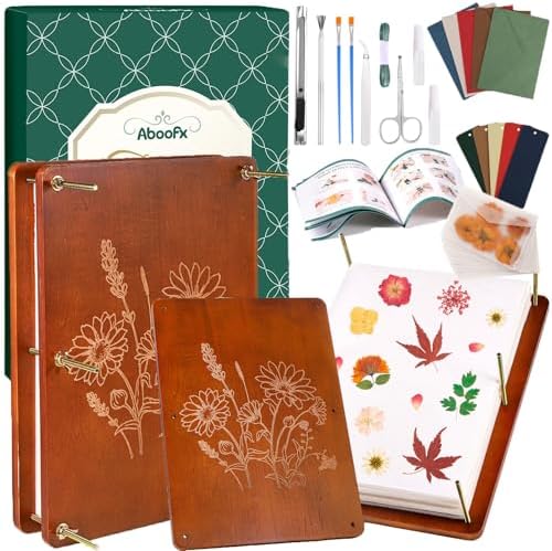 Aboofx Flower Press Kit, Craft Kits 15.7" x 11.8" 6 Layers Wooden...