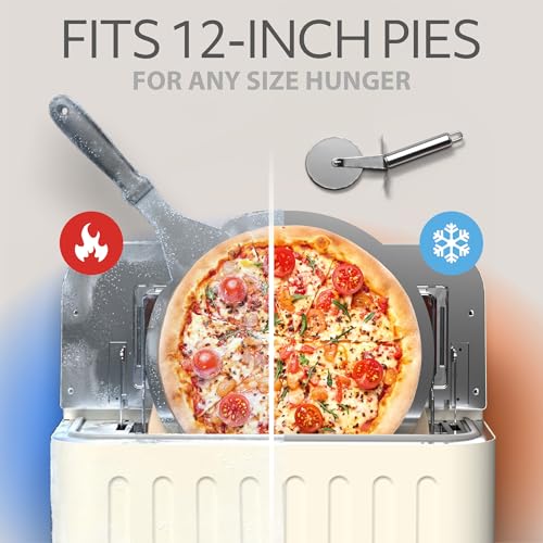 Image of WILLOW Eco Series Electric Indoor Pizza Oven - 1800W, 5 Presets, Heats up to 750F, Countertop Pizza Maker with 12 inch Ceramic Stone for Pizzeria-Style Crust, Scraper and Cutter Included Horno Para Pizza