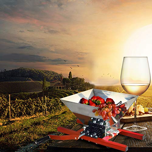 Squeeze Master Grape Berry Wine Fruit Manual Crusher Grinder -7 Litre Large Stainless Steel- For Manual Cider Juicer Grinder & Fruit Scatter,Berry Wine Sauce #TOP6