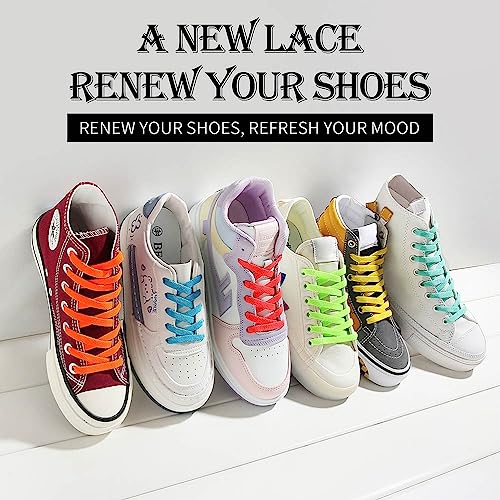 Image of VSUDO Flat Sneaker Shoe Lace, Flat Shoe String for Sneaker, Athletic Shoelace