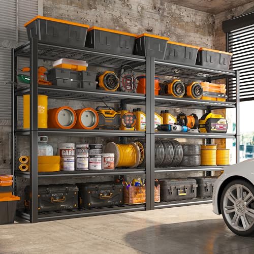Reibii ZWJWG12288 2500Lbs Garage Shelving 48''W X 72''H X18''D Garage Storage Shelves Heavy Duty Shelving 5 Tier Adjustable Garage Shelves Metal Shelves thumb #3