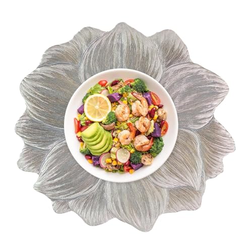 Salvamanteles de flores - Mesa de comedor decorativa, pieza central de PVC, protección de flores de PVC | Mantel individual para decoración de cocina, mantel resistente al calor, mantel decorativo de