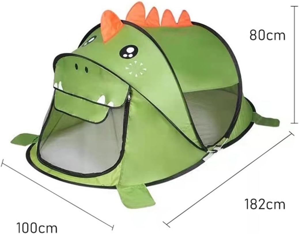 子供用テント キッズテント サメ 動物 ポータブル 秘密基地 簡単に組立 遊具テント 室内 屋外 プレゼント用 (ハイイログマのテン