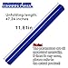 GAOLAOSY 47'' X 12'' Car Light Tint Film, Vinyl Automotive Sticker, Self Adhesive Vehicle Tint Vinyl Wrap, Auto Tinted Accessories for Headlight, Fog Light, Taillight (Blue)