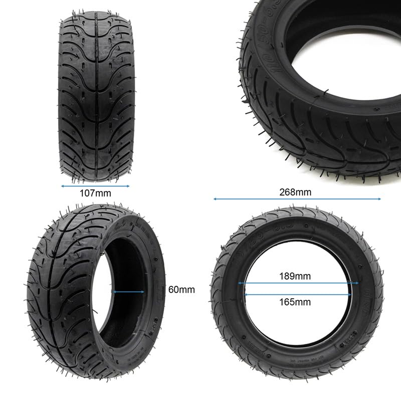 eWheel Pneumatico Tubeless 110/50 6,5 per scooter elettrico pneumatico ad alta resistenza per uso quotidiano migliore presa e stabilità in viaggio urbano