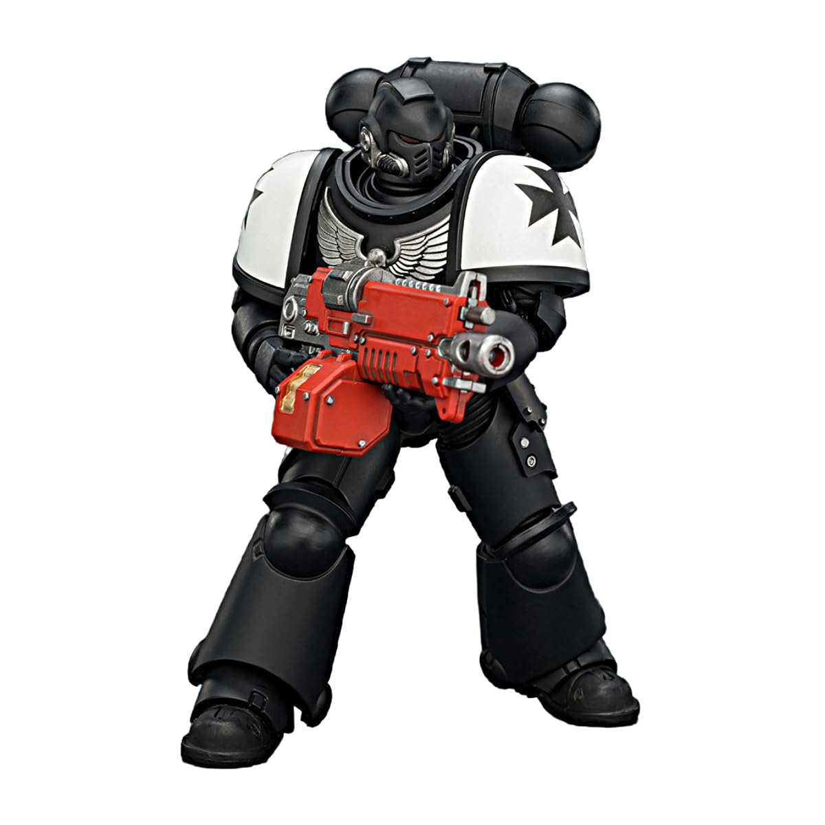TOYVERSE JOYTOY Warhammer 40,000 Black Templars Intercessor with Bolt Rifle, Bolt Pistol and Chainsword 1/18 Scale Action Figure Character Model 15+