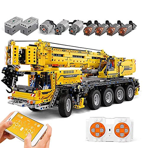 Technik Ferngesteuert Kran LKW Bausteine, Mould 13107, Kranwagen Bausteine mit Motors and Ferngesteuert, Klemmbausteine…