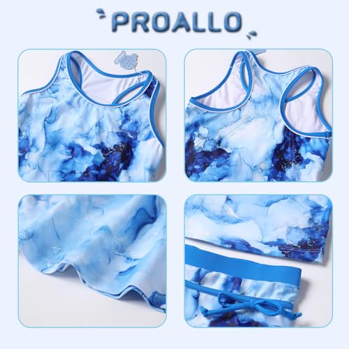 Image of Little Girls' Summer Swimwear Two Piece Boyshort Tankini Kids Swimsuit