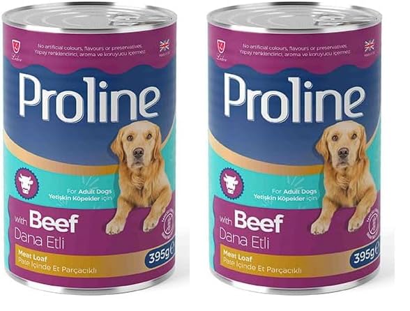Proline Parça Dana Etli Pate Yetişkin Köpek Konservesi 395 Gr 2li paket