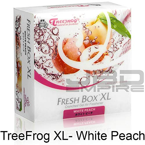 Treefrog Xtreme Fresh Box XL Air Freshener Scent Extra Large 400g - Black Squash/Blue Squash/Green Squash/White Peach/New Car (White Peach)