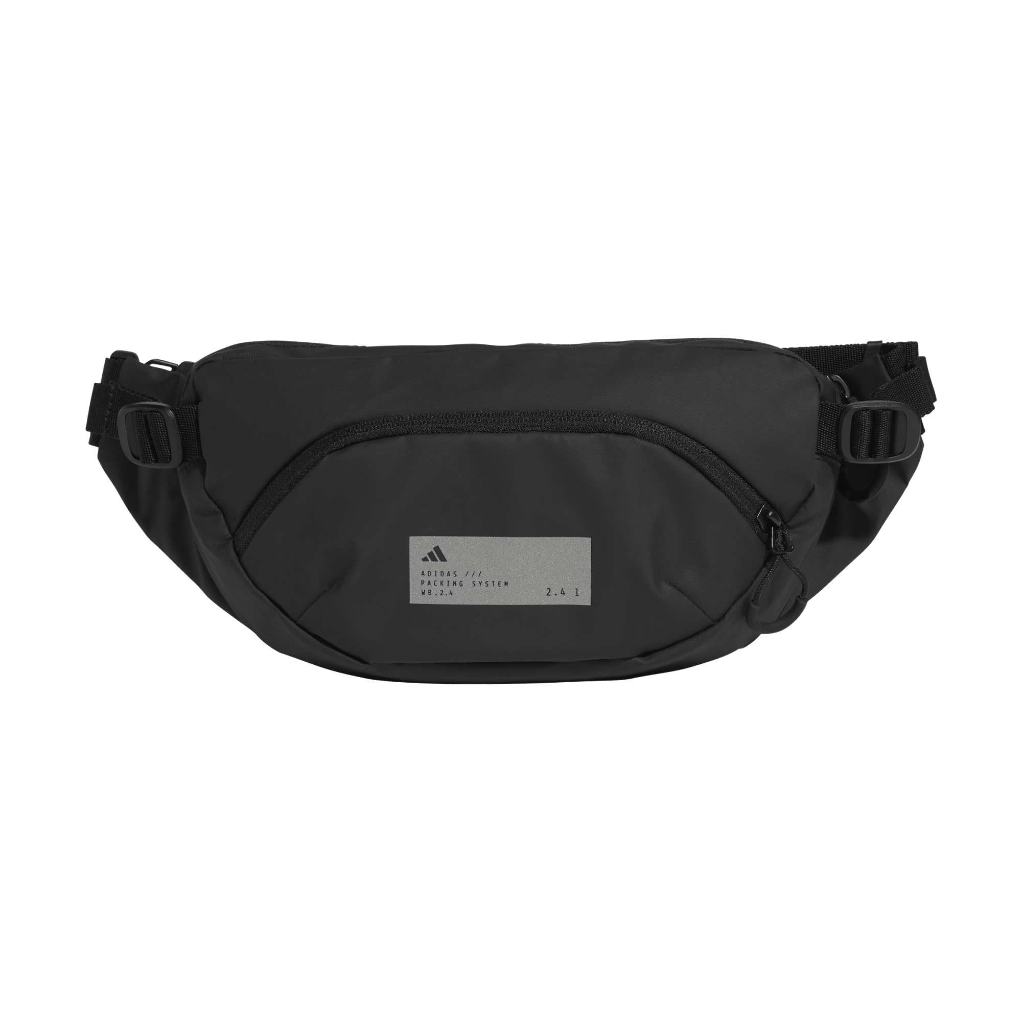 adidas Unisex - Adulto ADIDAS Hybrid WAISTBAG, Black/​Reflective Silver, One Size