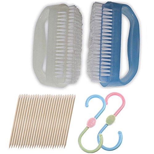 Condello Casa - Juego de cepillos para limpiar las cutículas de los dedos de las manos, para limpieza profunda de pequeñas uñas limpiador de uñas herramienta para hombres y mujeres,jardinero,mecánico Cover