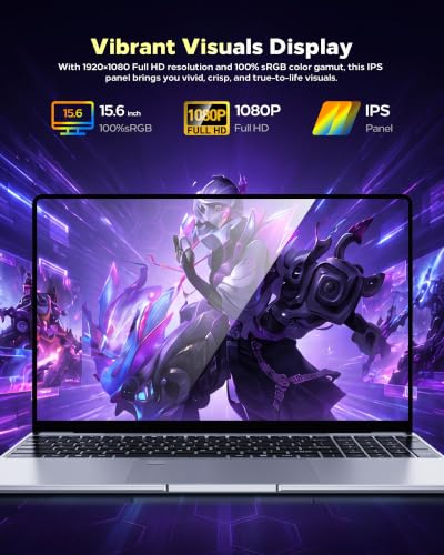 Image of 15.6 inch Laptop Computer, Win 11 Pro, Pentium 2.10GHz (Base Freq.), 16GB RAM