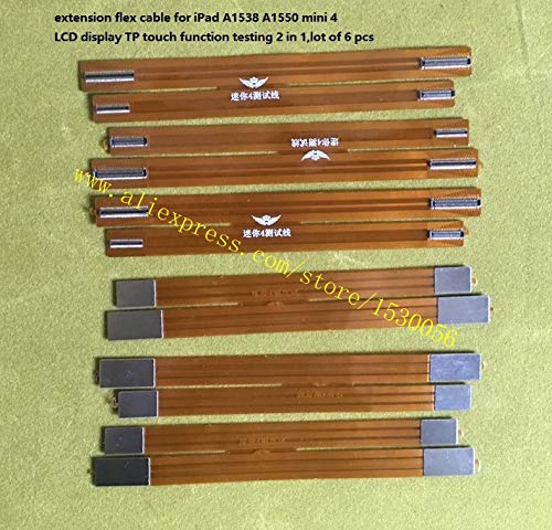 Gimax extension flex cable for iPad A1538 A1550 mini 4 LCD display TP touch function testing 2 in 1,lot of 6 pcs