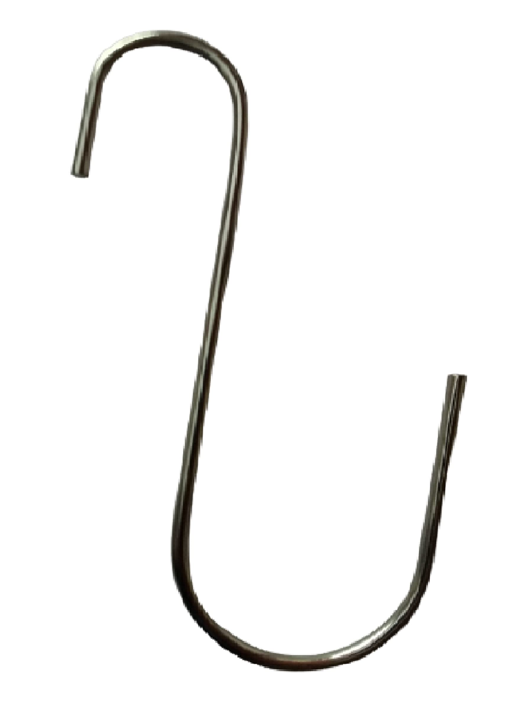 Q1 Beads 12 Pack 6" S Hooks Stainless Steel Heavy Duty S Hook Large for Hanging Indoor & Outdoor (Chrome) (B097ZXHV1F) Amazon Price History, Amazon Price Tracker