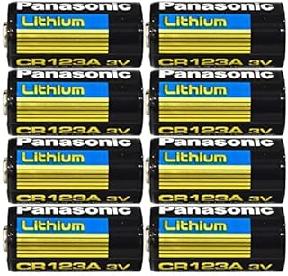 8 Panasonic CR123 CR123A 123 Lithium Batteries