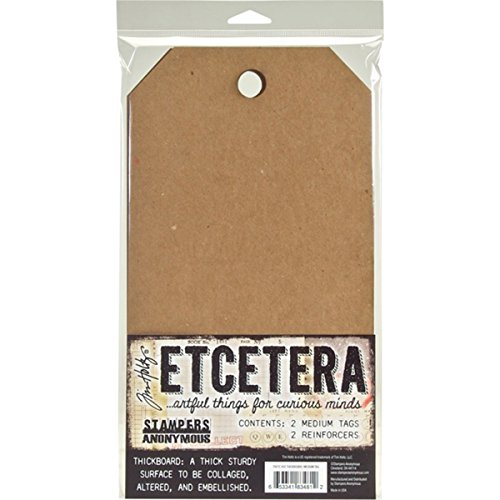 Stampers Anonymous THETC002 Tim Holtz Etcetera Medium Tag 6.5X12 Stampers Anonymous THETC002 Tim Holtz Etcetera Medium Tag 6.5"X12"