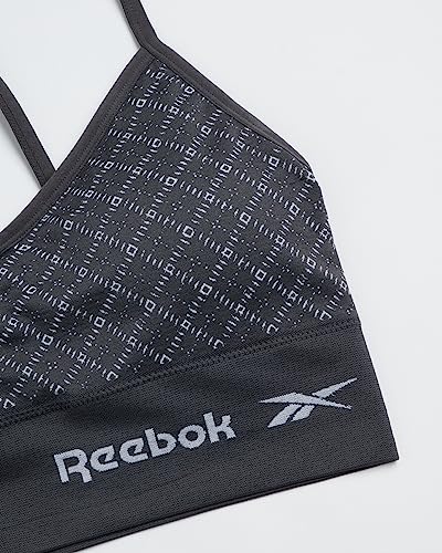 Reebok Women's Everyday Bras - 4 Pack Soft Stretch Seamless Performance Cross Back Strap Sports Bra for Women (Sizes: S-XL)2