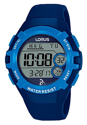 Preisvergleich Produktbild Lorus Unisex Erwachsene Digital Quarz Uhr mit Silikon Armband R2391LX9