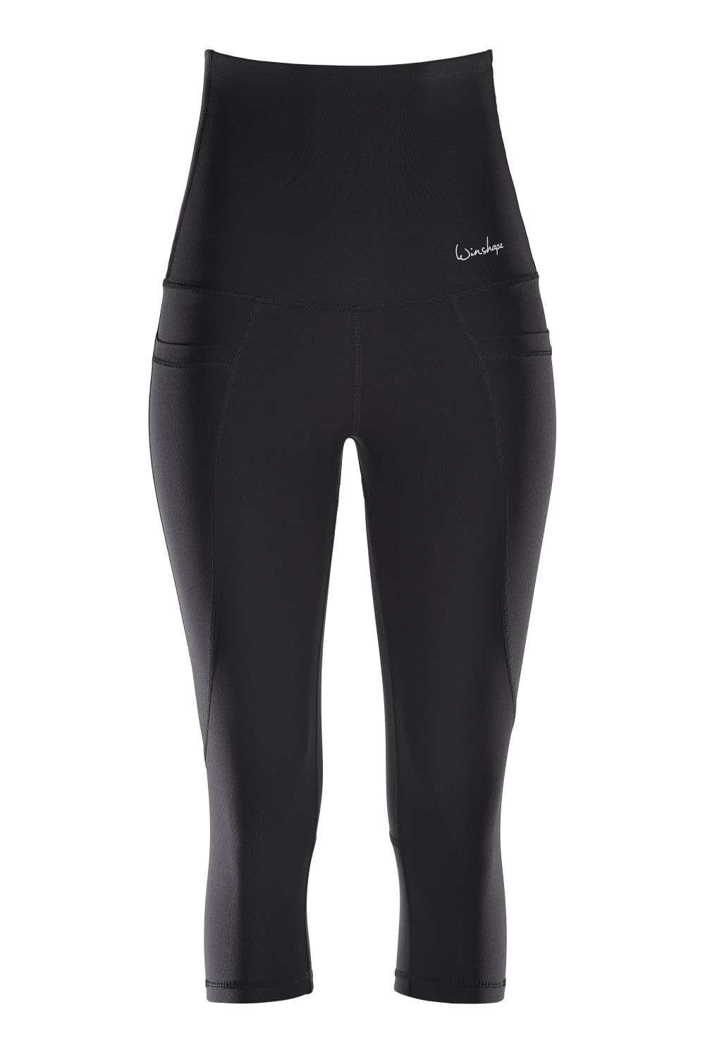 WINSHAPE Women's Functional Power Shape ¾-Tights “high Waist” Hwl214 Leggings, Black, S