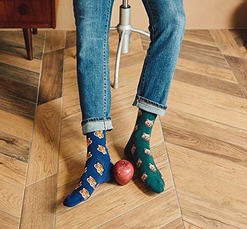 Mens Dress socks - animal prints (Crew 4Pairs) LK4