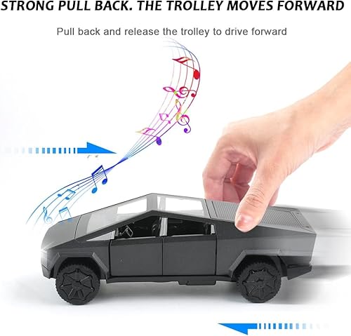 Miniatura 3 de Camiones de juguete 1/32 Pickup Vehículo todoterreno Modelo de coche de aleación de metal fundido a presión Modelo de camión de juguete de