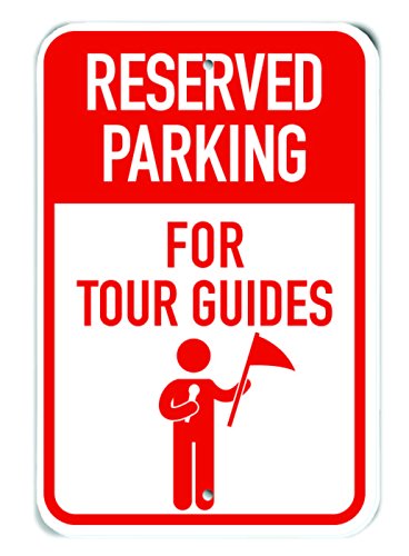 Panneau de parking guide touristique signalisation aluminium rouge