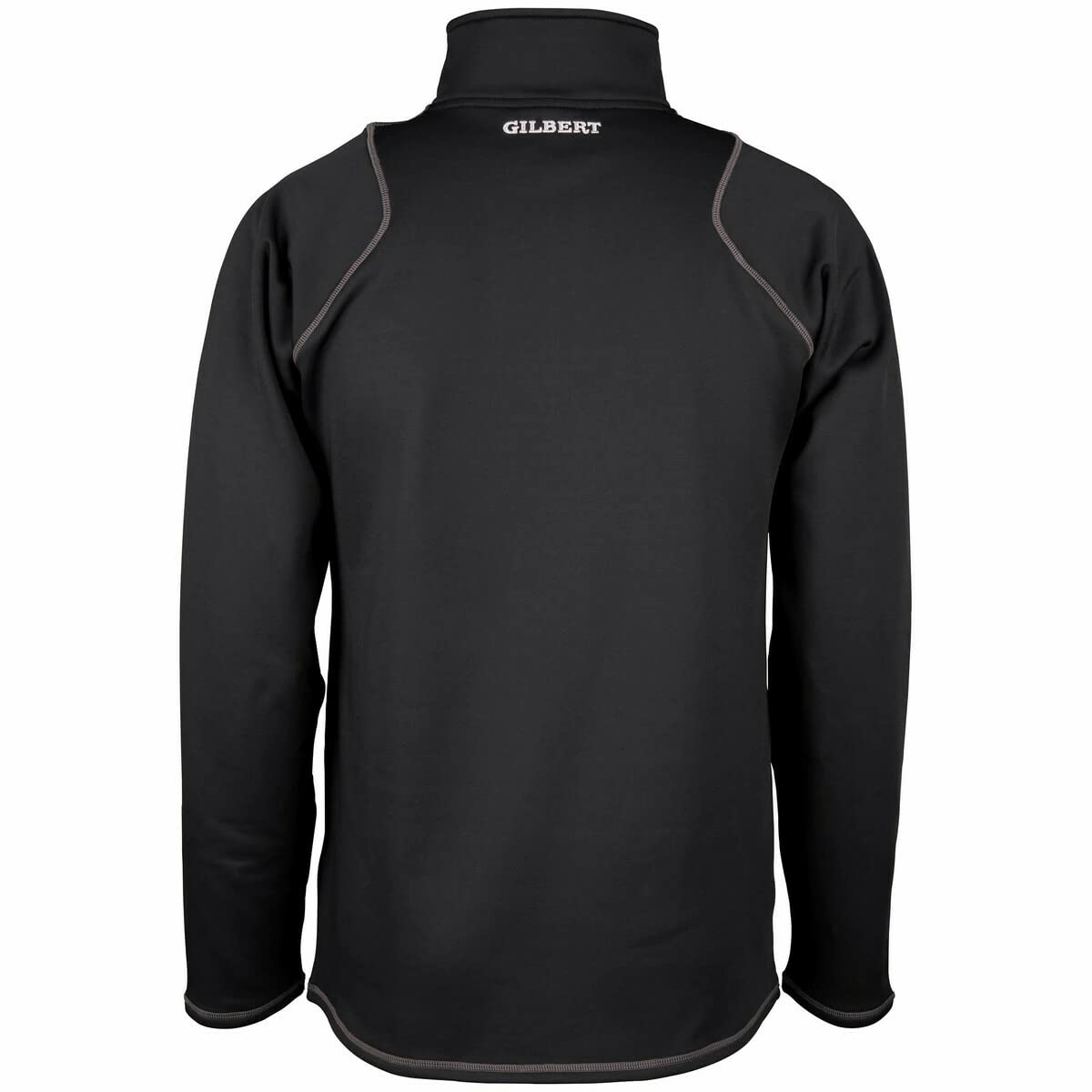 Gilbert Barbarian Rugby 2019/20 Quest Maglia in Pile con Cerniera a 2 Quarti – Uomo – Nero – S