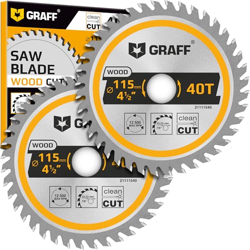 4-1/2 Inch Angle Grinder Circular Saw Blade Set for Wood,...