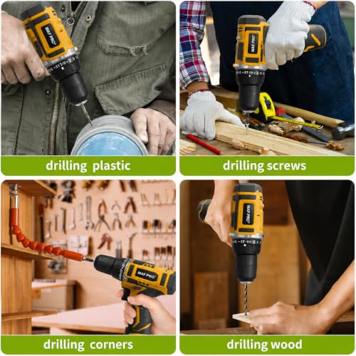 Image of MAF PRO 18V Small Drilling Machine for Home Use | Cordless Drill Machine | Wireless Drilling Machine | Drill Machine Battery Powered | Drill Machine Cordless