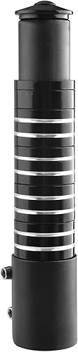 Vista 43 de TRIWONDER Adaptador de vástago de bicicleta para MTB, BMX, bicicletas de montaña, elevación de cabeza de aleación de aluminio 01 Negro