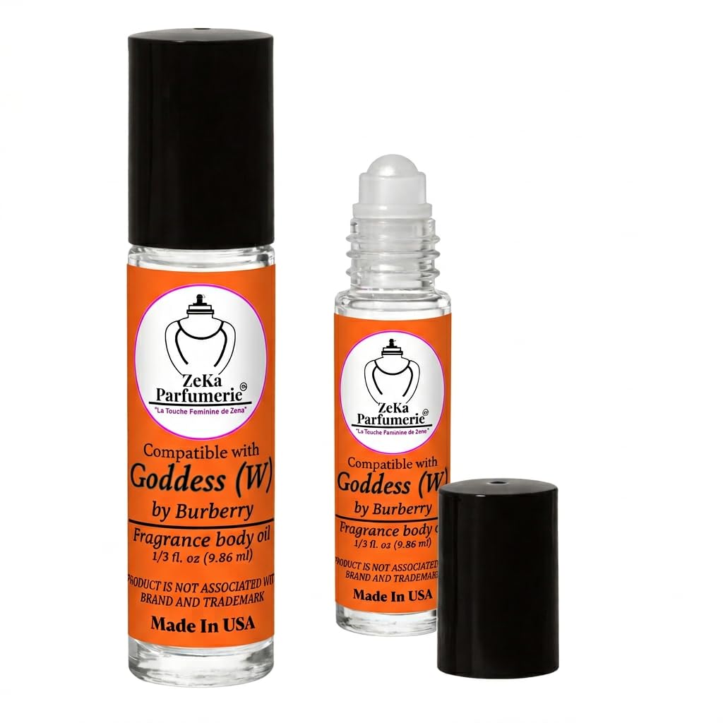 ZEKA PARFUMERIE Compare to Aroma Compatible with B Goddess for Women Fragrance Body Oil on 1/3 oz (9.86ml) Travel size Roll-On Botlle