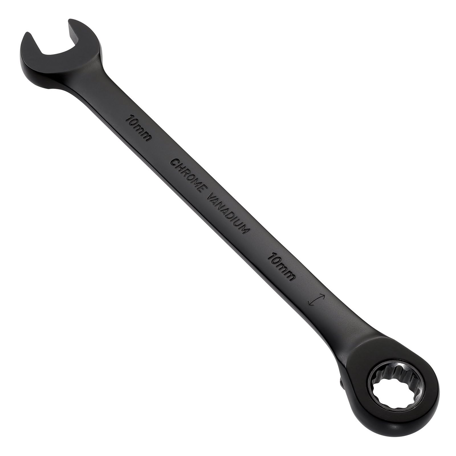 Draper 03900 Expert HI-TORQ Metric Reversible Ratchet Combination Spanner, 10mm, Black, Red and Black - Image 2