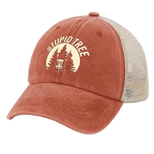 Image of OOMOO Disc Golf Snapback Cap - Distressed Mens & Womens Hat - Stupid Tree Theme