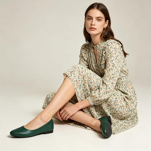 Image of Women's Ballet Flats Shoes Comfortable PU Leather Dress Slip on Shoes Teacher Business Casual