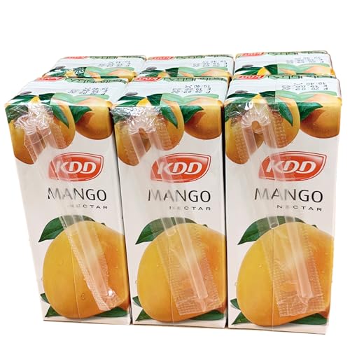 عصير مانجو طبيعي والعنب الابيض من كيه دي دي ، 24 × 180 مل
