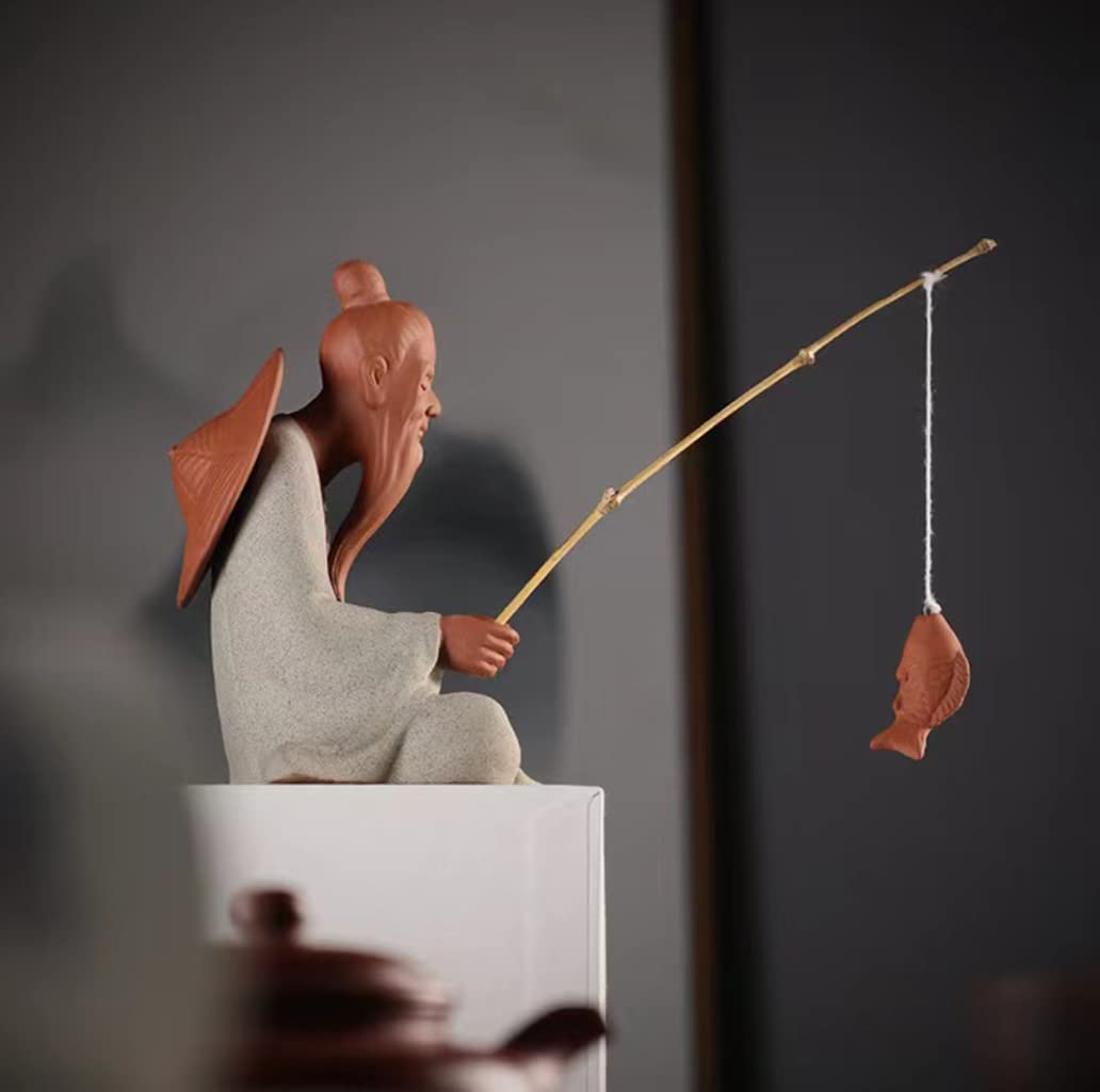 置物 Amazon.co.jp: 太公望の魚釣り おもしろい 置物 オブジェ 開運 仕事運