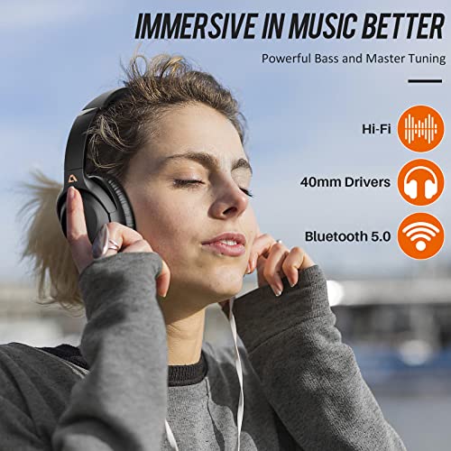 Ankbit E500Pro Casque Audio Bluetooth Antibruit Actif Hybride, Casque Supra-auriculaire sans Fil avec Micro HD Intégré… - Les Beatles, Paul McCartney, John Lennon, RIngo Starr, George Harrison Ankbit E500Pro Casque Audio Bluetooth Antibruit Actif Hybride, Casque Supra-auriculaire sans Fil avec Micro HD Intégré… – Image 5