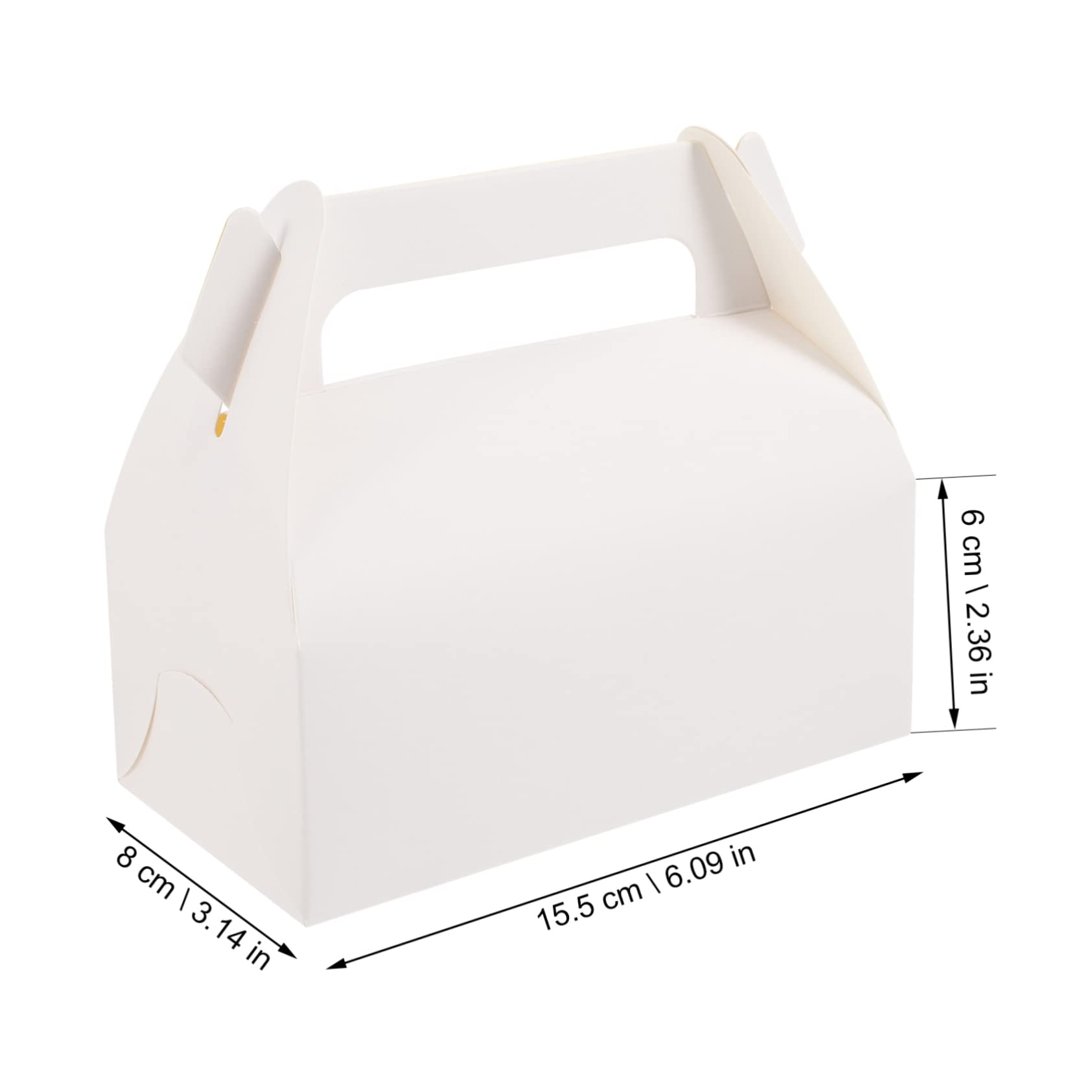 ABOOFAN 50Pcs Cardboard Cupcake Boxes Creative Folding Cake Carrier Holders for Bakery Pastry Treats for Cookies and Desserts Packaging