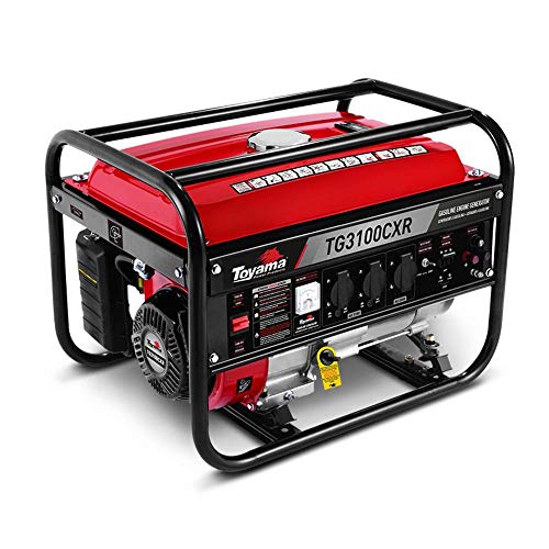 Gerador A Gasolina Toyama 3100w Bivolt Com Regulador Automático de Tensão Motor 4 Tempos