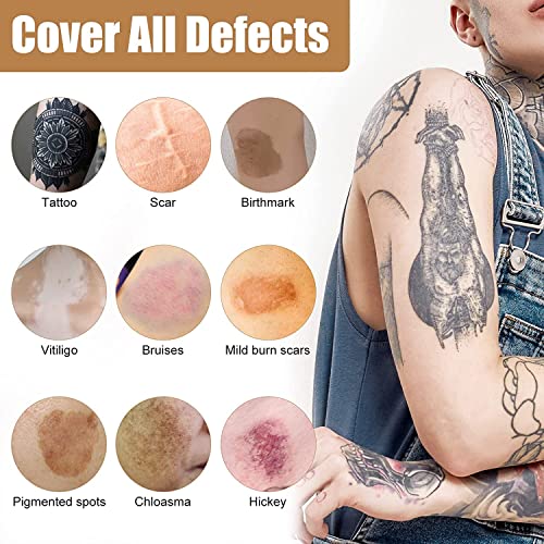 Yakitoko TC72-01 Tattoo Cover Up Makeup Waterproof, Body And Leg Scar Concealer thumb #2