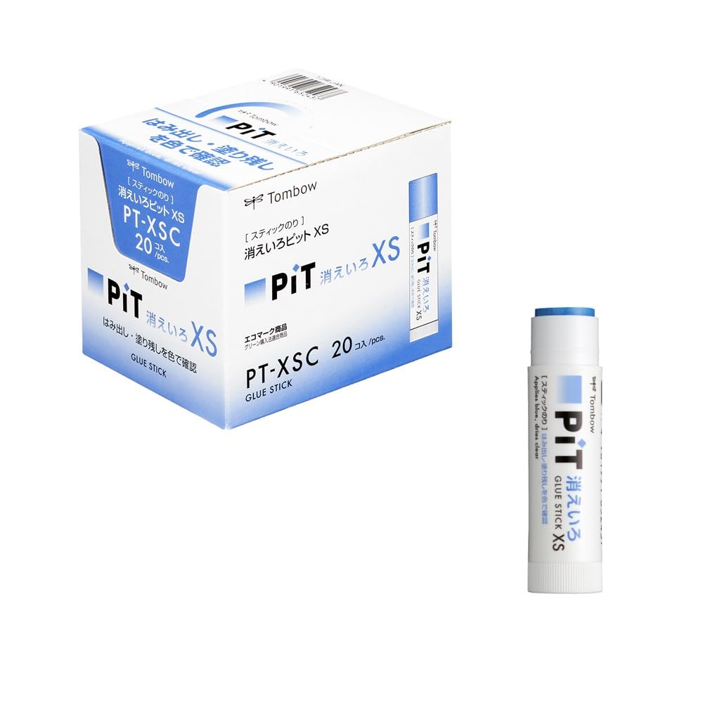 Amazon | トンボ鉛筆 スティックのり 消えいろPiT XSサイズ (塗り色が