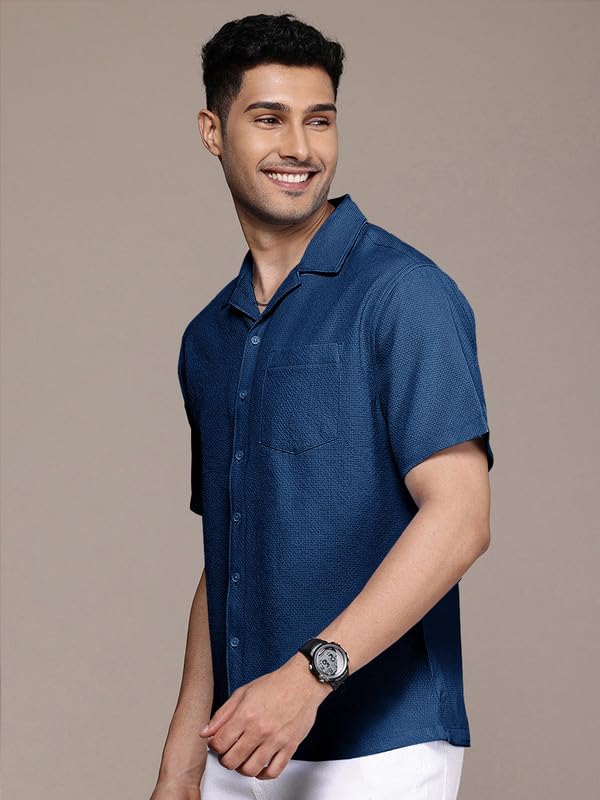 Image of Tee Projekt Fashion Textured Shirts for Men||Regular Fit Casual Shirt for Men||Fancy Shirt